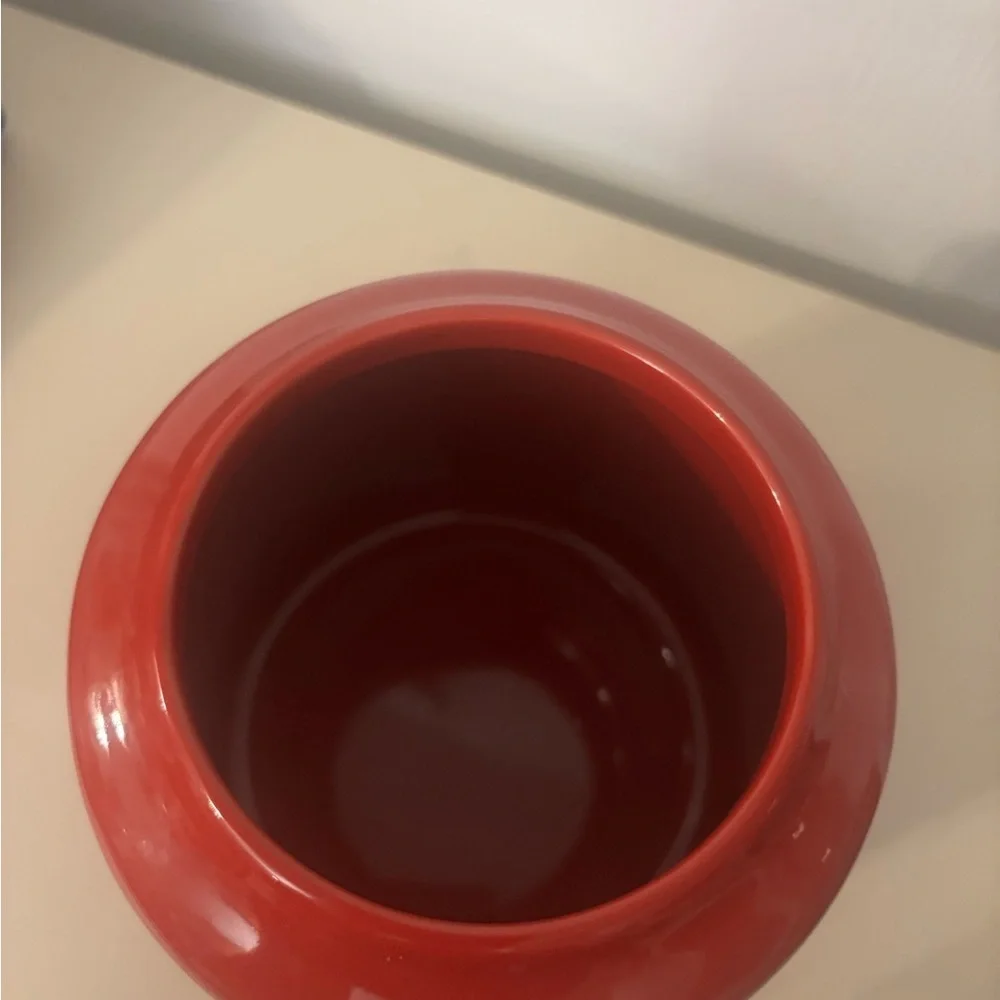 Rae Dunn Red Santa's Cookies Canister